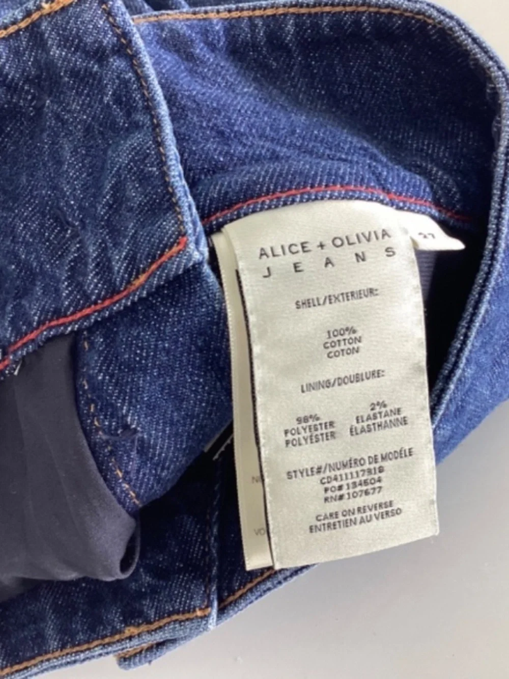 Alice + Olivia Denim Back To School Pleated Mini Skirt